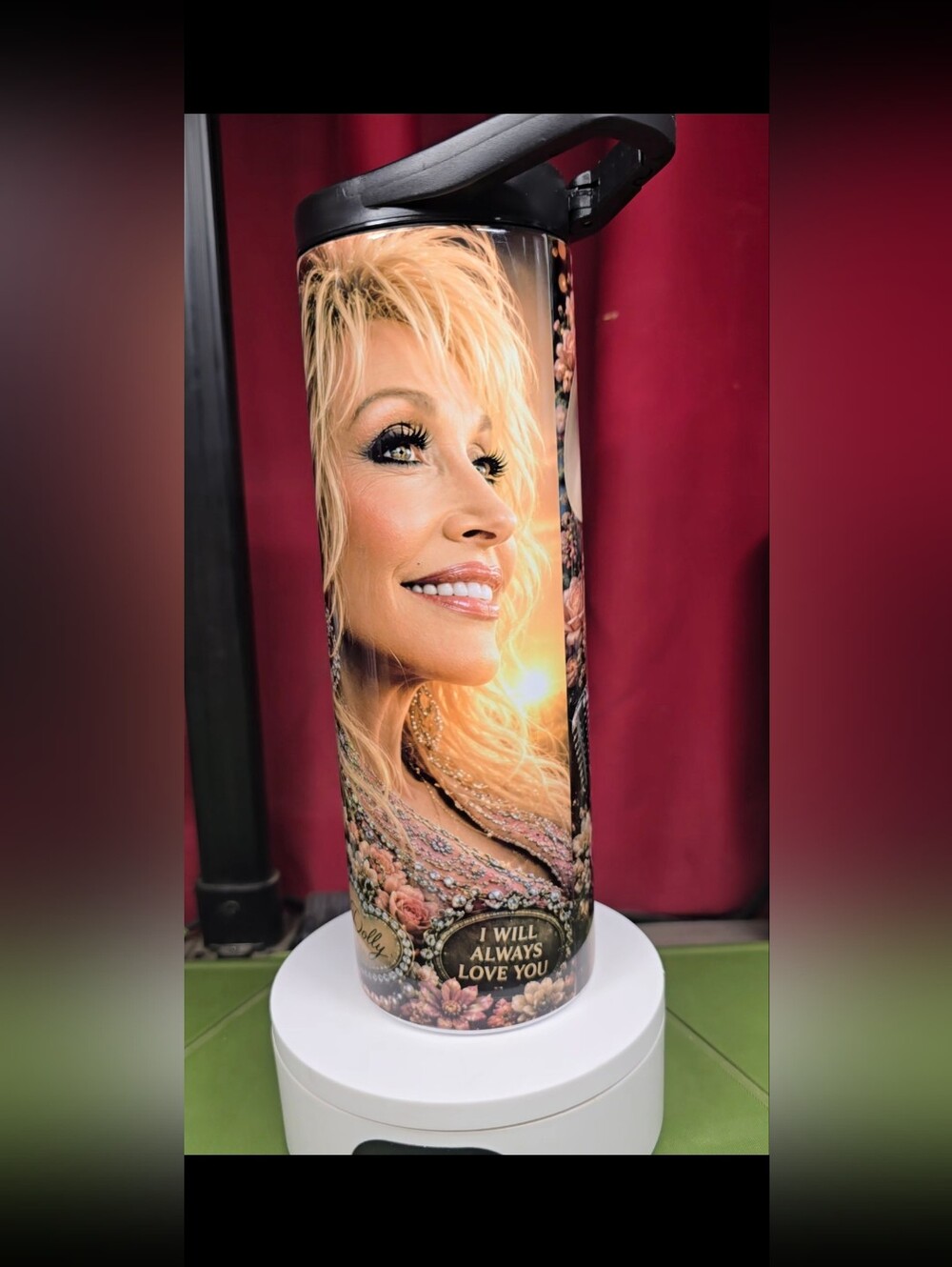 Dolly Parton 20oz Duo Skinny Tumbler Waterbottle